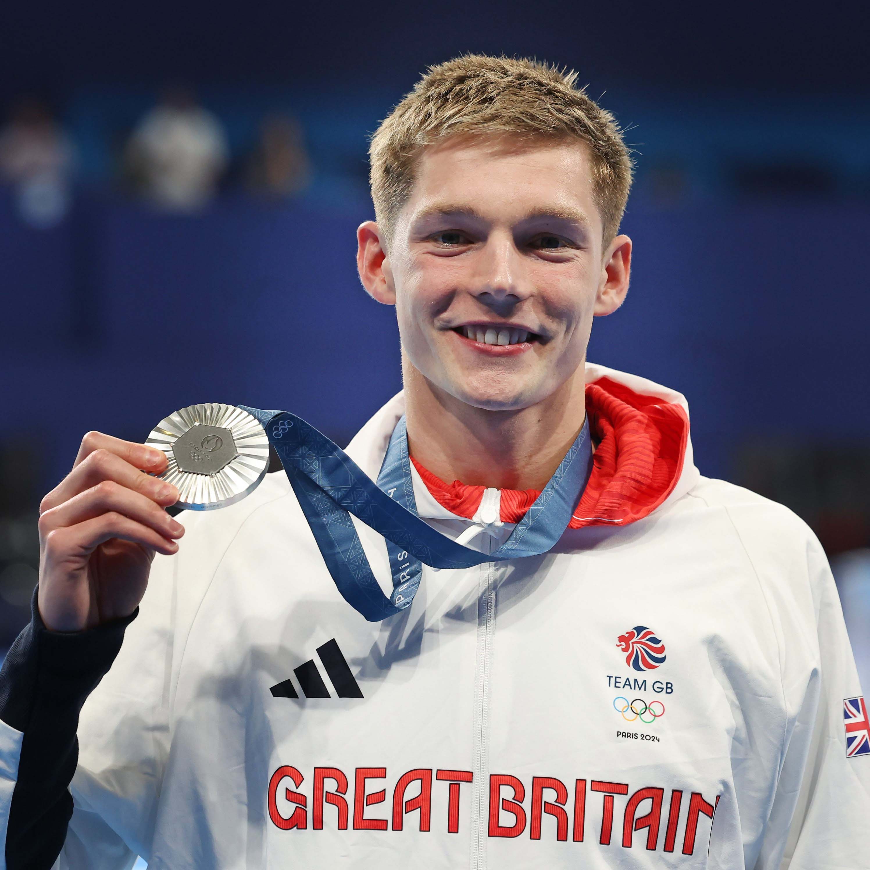 Duncan Scott with silver medal at Paris Olympics