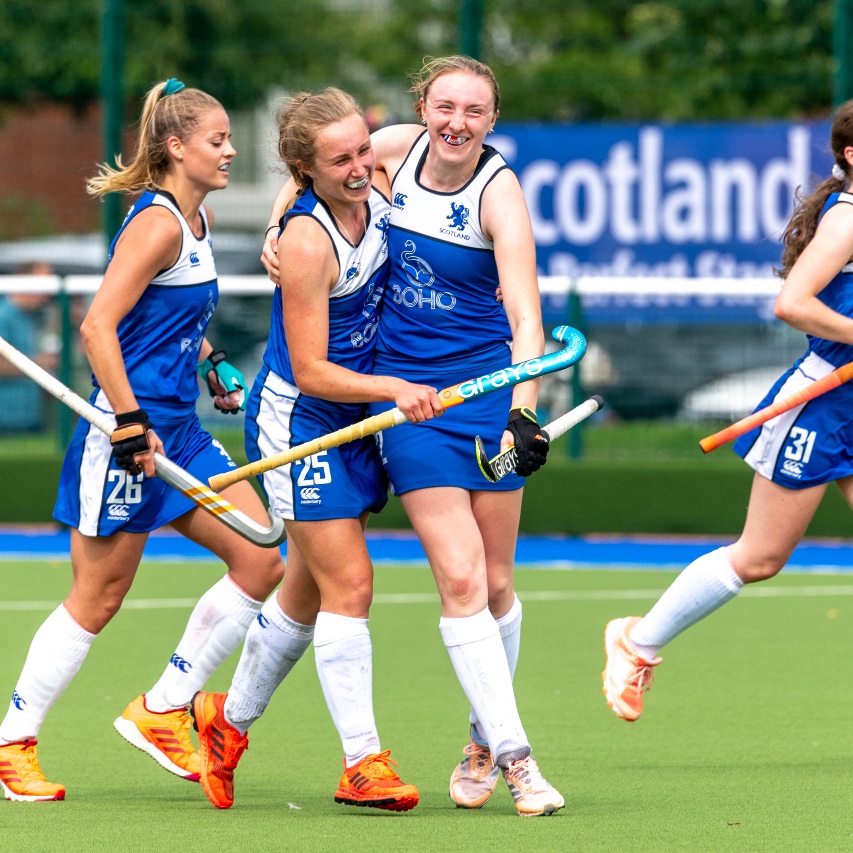 Dark (far right) was invited to train with the senior GB squad in the autumn.